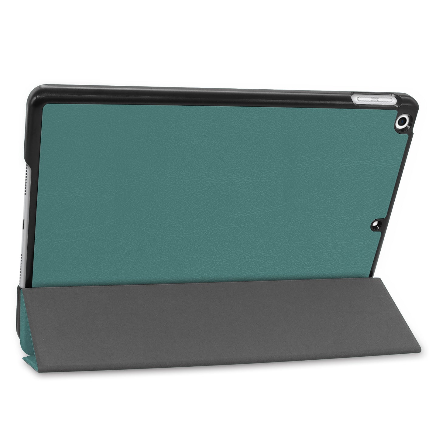 For iPad 10.2 (2021) / (2020) / (2019) Tri-fold Stand Cover PU Leather Protective Smart Tablet Case with Auto Sleep / Wake