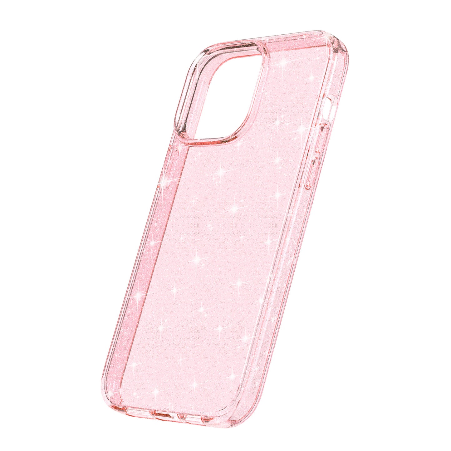 For iPhone 15 Pro Max Sparkly Glitter Protective Case Hard PC + Soft TPU Anti-scratch Phone Cover