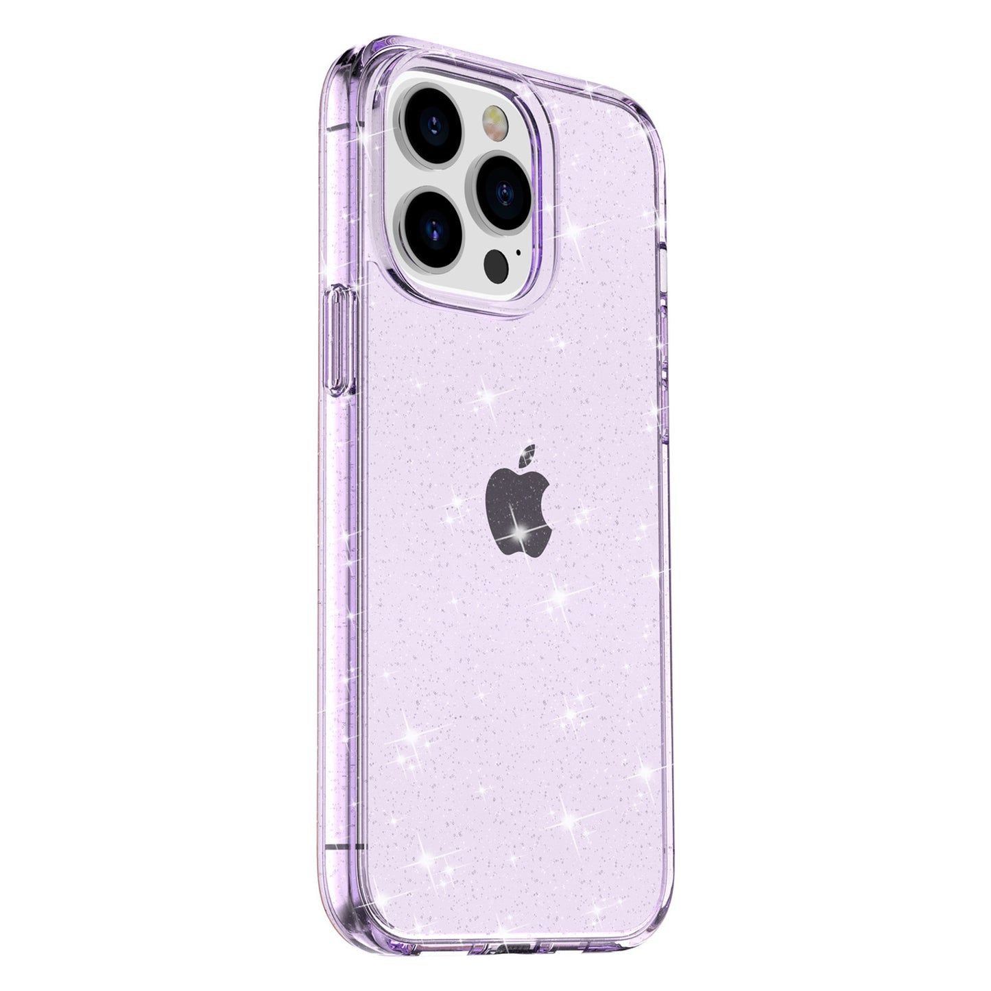 For iPhone 15 Pro Max Sparkly Glitter Protective Case Hard PC + Soft TPU Anti-scratch Phone Cover