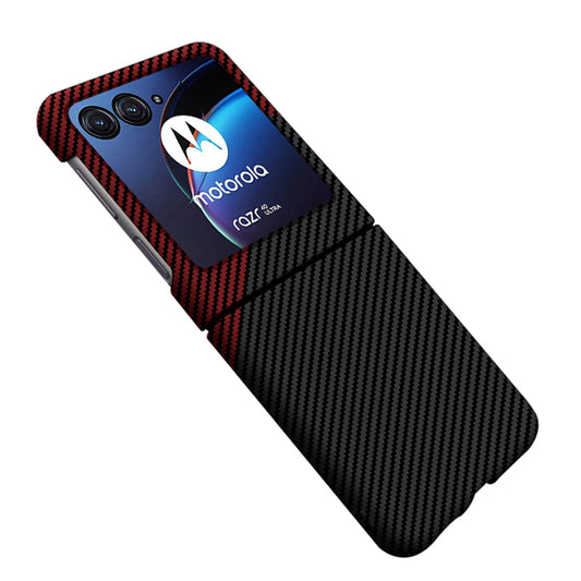 For Motorola Razr 40 Ultra 5G Carbon Fiber Texture Phone Case Anti-drop PC Phone Cover