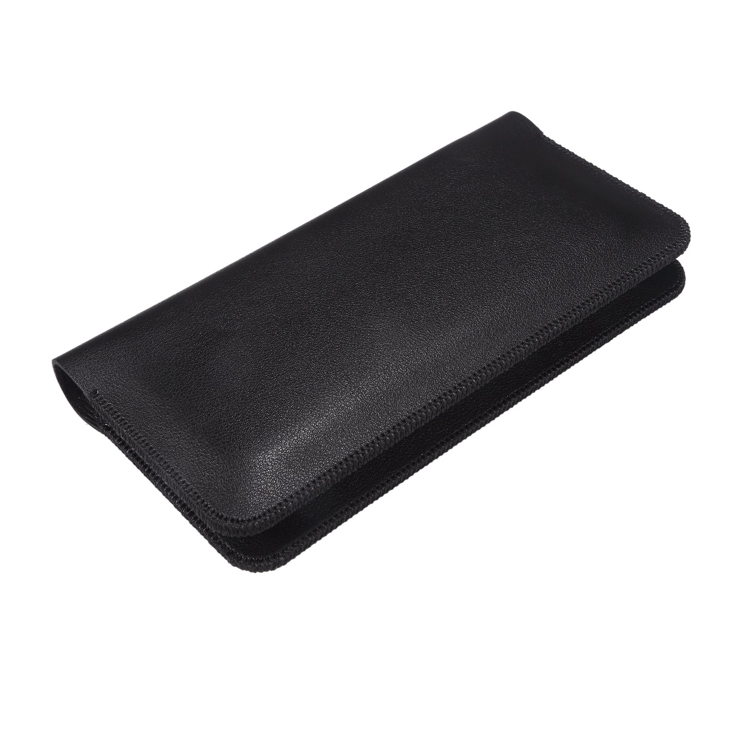 Clutch Bag for Dual 6.7''-6.9'' Phone Nappa Texture Microfiber Leather Cash Cards Holder Long Slim Coin Purse Wallet, Size: XL