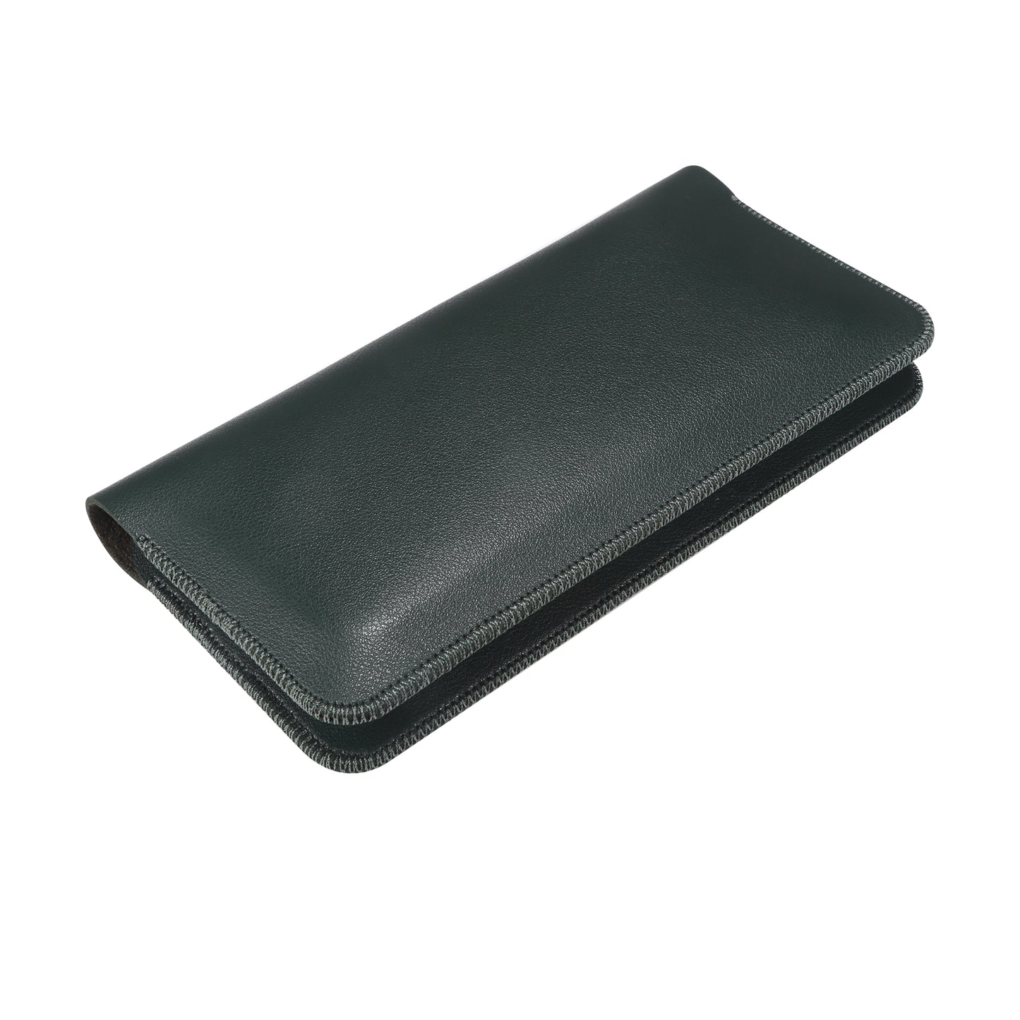 Clutch Bag for Dual 6.7''-6.9'' Phone Nappa Texture Microfiber Leather Cash Cards Holder Long Slim Coin Purse Wallet, Size: XL