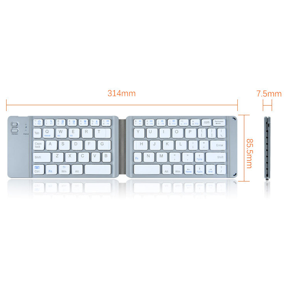 BT18 Magnetic Folding Wireless Keyboard for Cell Phones Tablets Computers Universal Bluetooth Keyboard