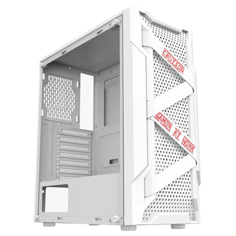 Acrylic Transparent Side Panel ATX PC Case Gaming Computer Case Chassis with 6 Cooling Fan Positions