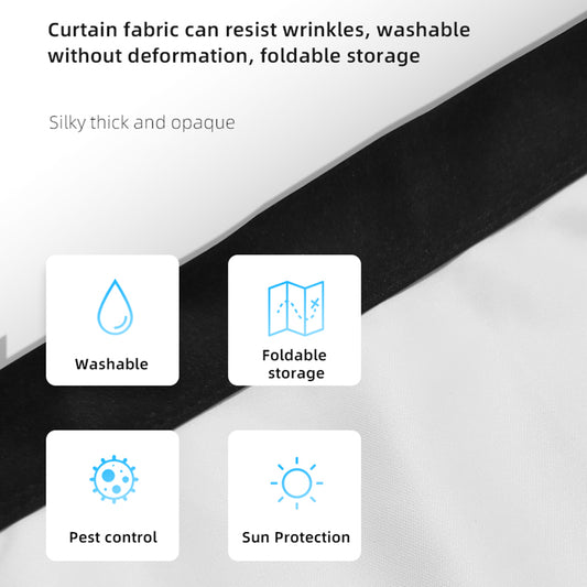 120-Inch 2.65mx1.5m Indoor Outdoor Projection Curtain 16:9 Movie Projector Screen with Stand with Storage Bag