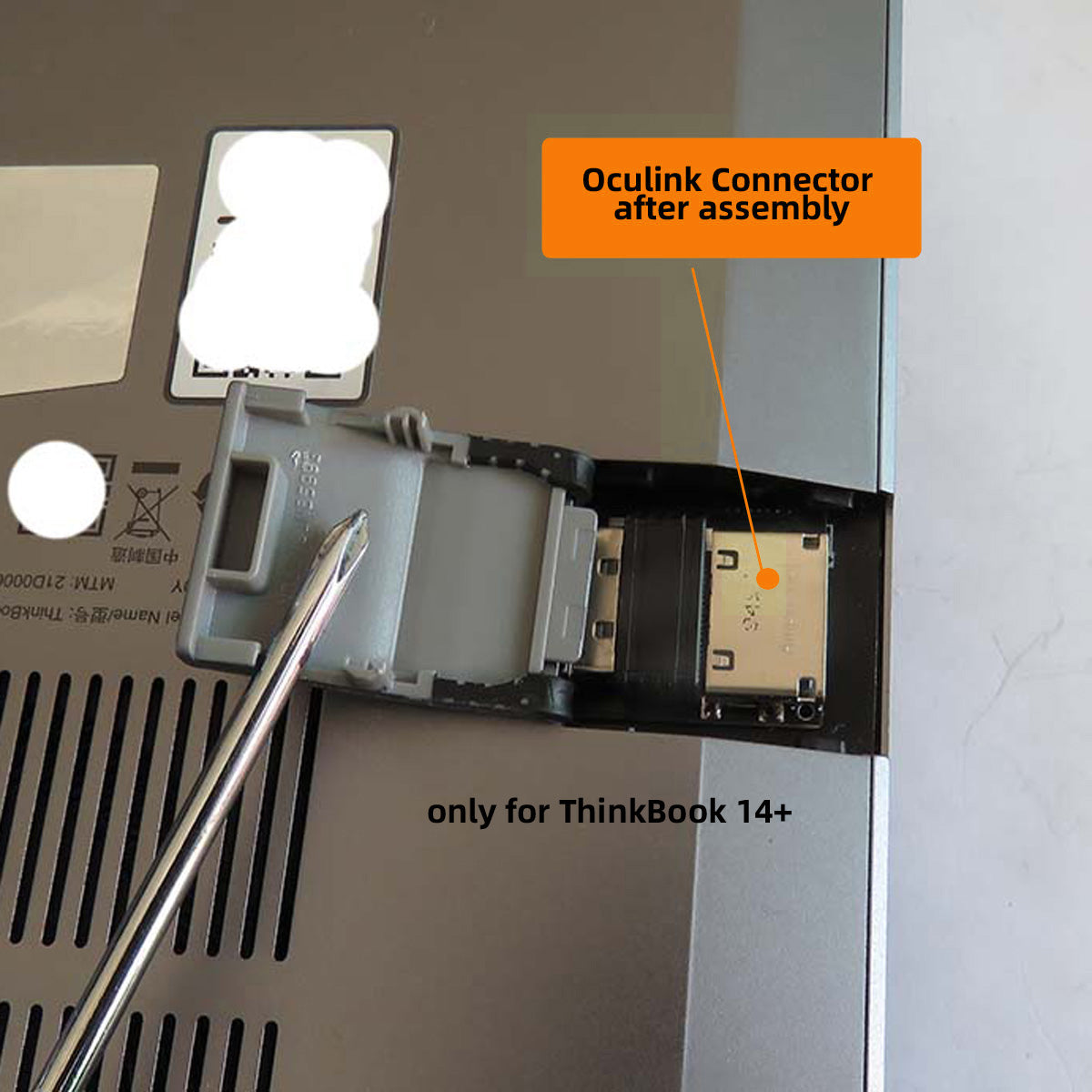 PCI-E 3.0 M.2 M-key to Oculink SFF-8612 SFF-8611 Host Adapter for ThinkBook 14+ Laptop External Graphics Card & SSD