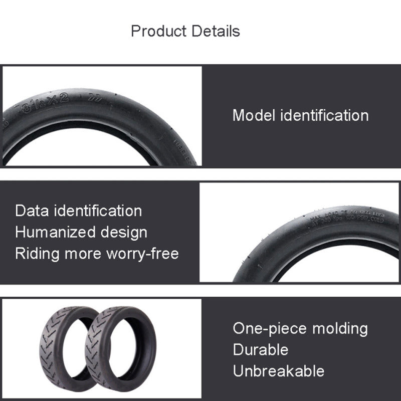 For Xiaomi M365 / Pro Electric Scooter Replacement Rubber Inner Tube + Outer Tyre Set