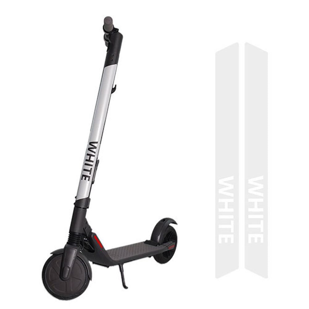 2Pcs / Set For Ninebot E22 / ES1 / ES2 / ES4 Reflective PVC Sticker Electric Scooter Night Riding Warning Decal, Letter Pattern