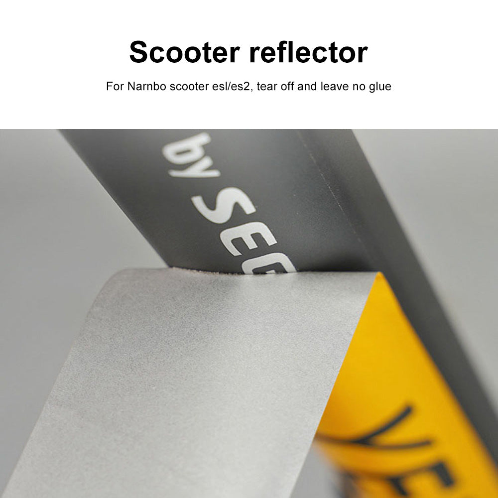 2Pcs / Set For Ninebot E22 / ES1 / ES2 / ES4 Reflective PVC Sticker Electric Scooter Night Riding Warning Decal, Letter Pattern