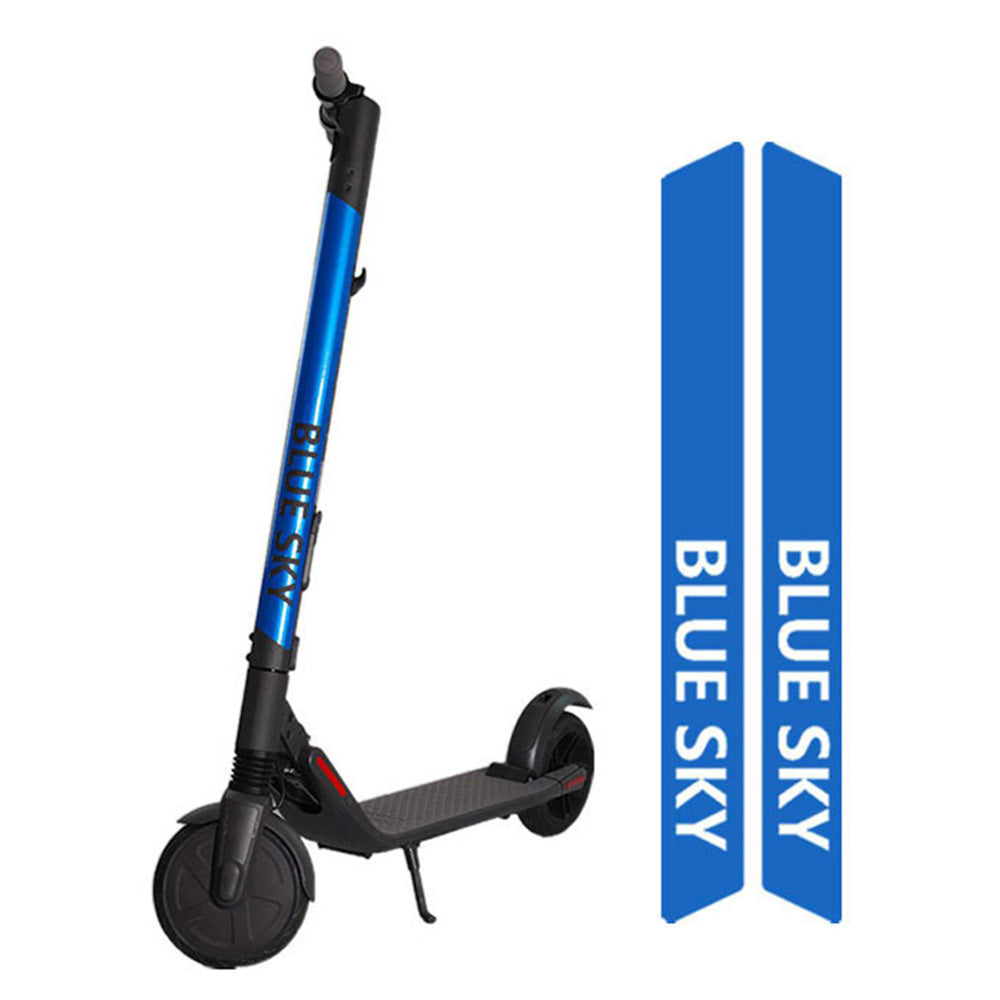 2Pcs / Set For Ninebot E22 / ES1 / ES2 / ES4 Reflective PVC Sticker Electric Scooter Night Riding Warning Decal, Letter Pattern