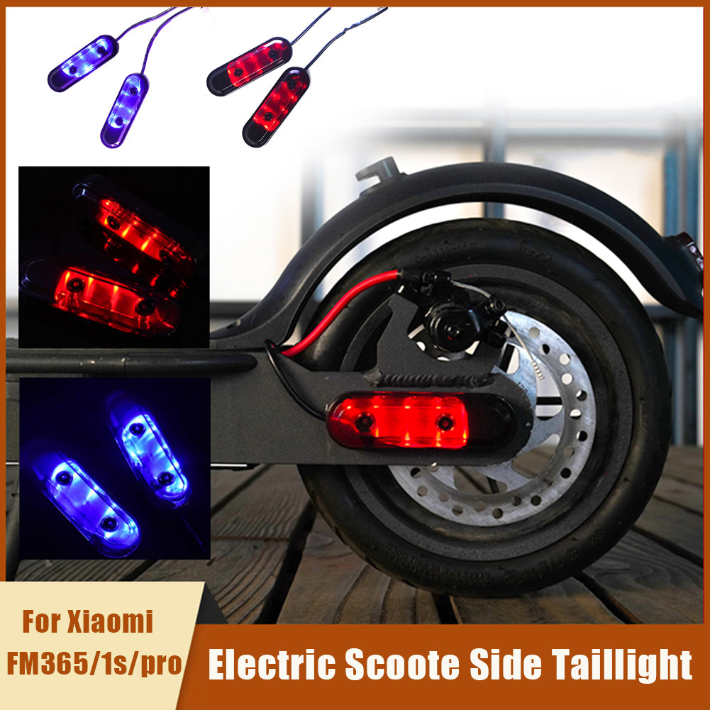 1Pair Cable Powered Taillight for Xiaomi M365 / Pro / 1s Electric Scooter Color Lights Integrated Protective Case LED Light