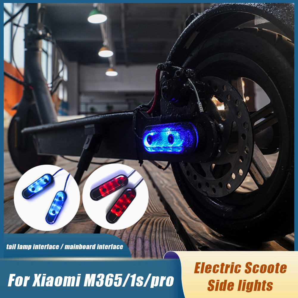 1Pair Cable Powered Taillight for Xiaomi M365 / Pro / 1s Electric Scooter Color Lights Integrated Protective Case LED Light