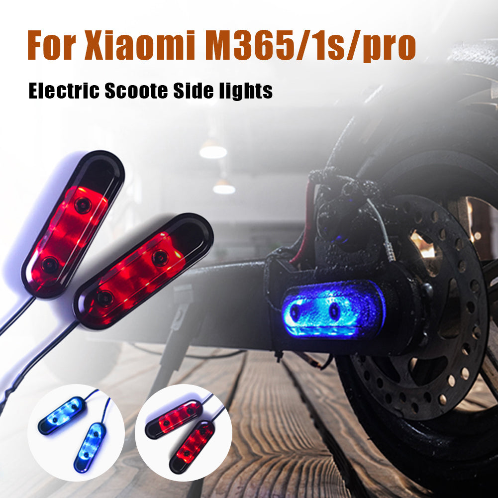 1Pair Cable Powered Taillight for Xiaomi M365 / Pro / 1s Electric Scooter Color Lights Integrated Protective Case LED Light