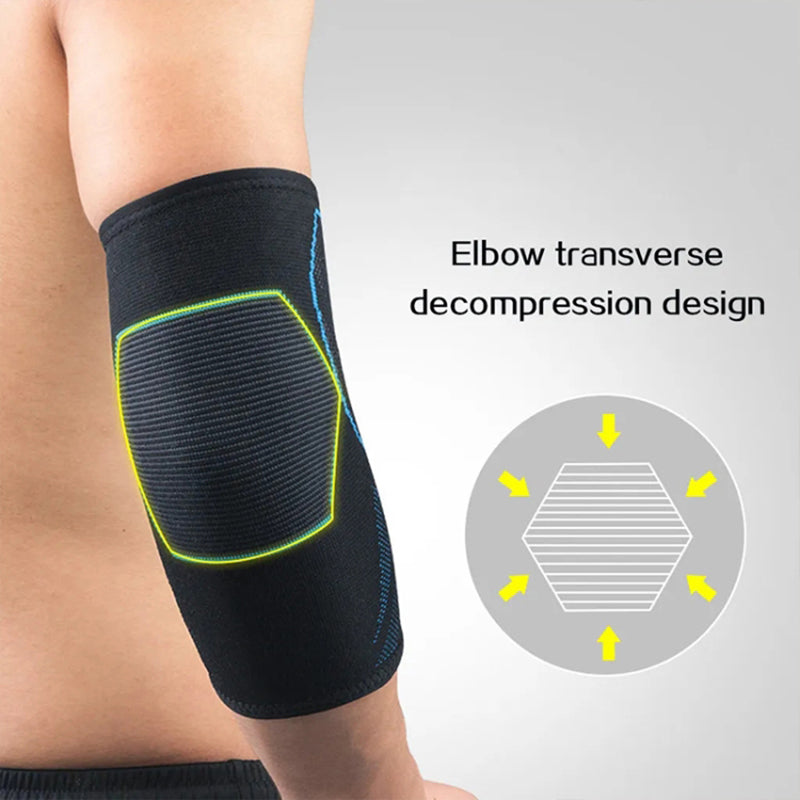 1Pc Outdoor Sports Elbow Sleeve Protector Fitness Basketball Cycling Elastic Nylon Elbow Guard