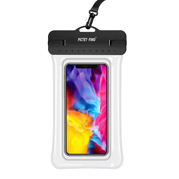 PICTET.FINO RH14 IPX8 Waterproof Bag Thick Airbag TPU Touch Screen Case for Phone within 8.2 Inch