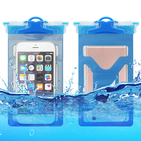 IPX8 Waterproof Case for Phone Under 6.5'' Underwater Cellphone PVC Dry Bag with Lanyard