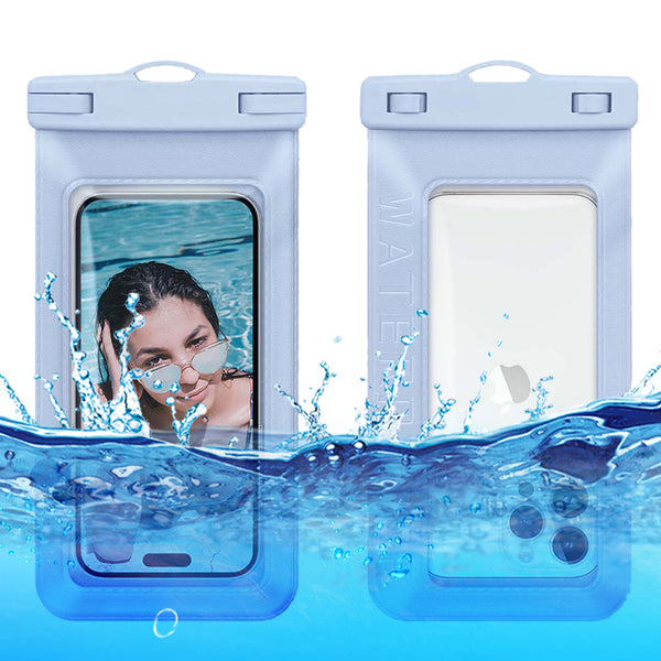 Waterproof Floating Phone Pouch for Under 7.5'' Mobile Phone IPX8 Cellphone Dry Bag Case Textured PVC Phone Protector