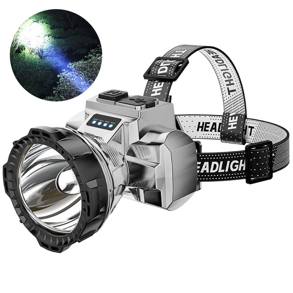 T998 Super Bright Headlamp Flashlight Outdoor Work Lights Waterproof Night Light with 5W White Light