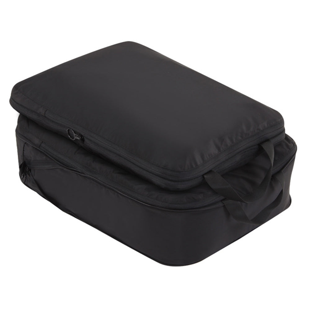 2Pcs Business Trip Clothes Sort Out Travel Luggage Organizer Cube Bag Expandable Storage Packing Pouch, Size M