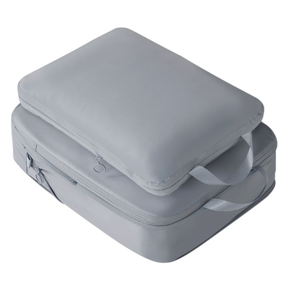 2Pcs Business Trip Clothes Sort Out Travel Luggage Organizer Cube Bag Expandable Storage Packing Pouch, Size M