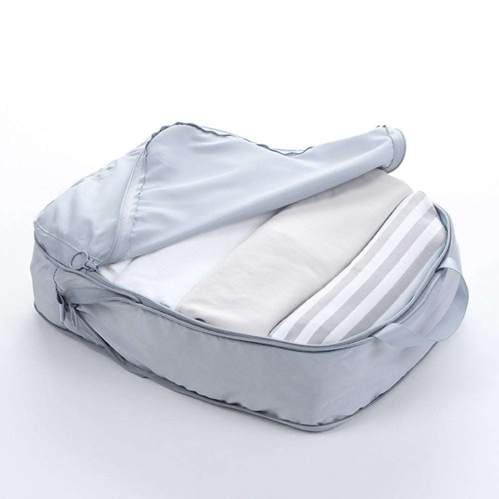 2Pcs Business Trip Clothes Sort Out Travel Luggage Organizer Cube Bag Expandable Storage Packing Pouch, Size M