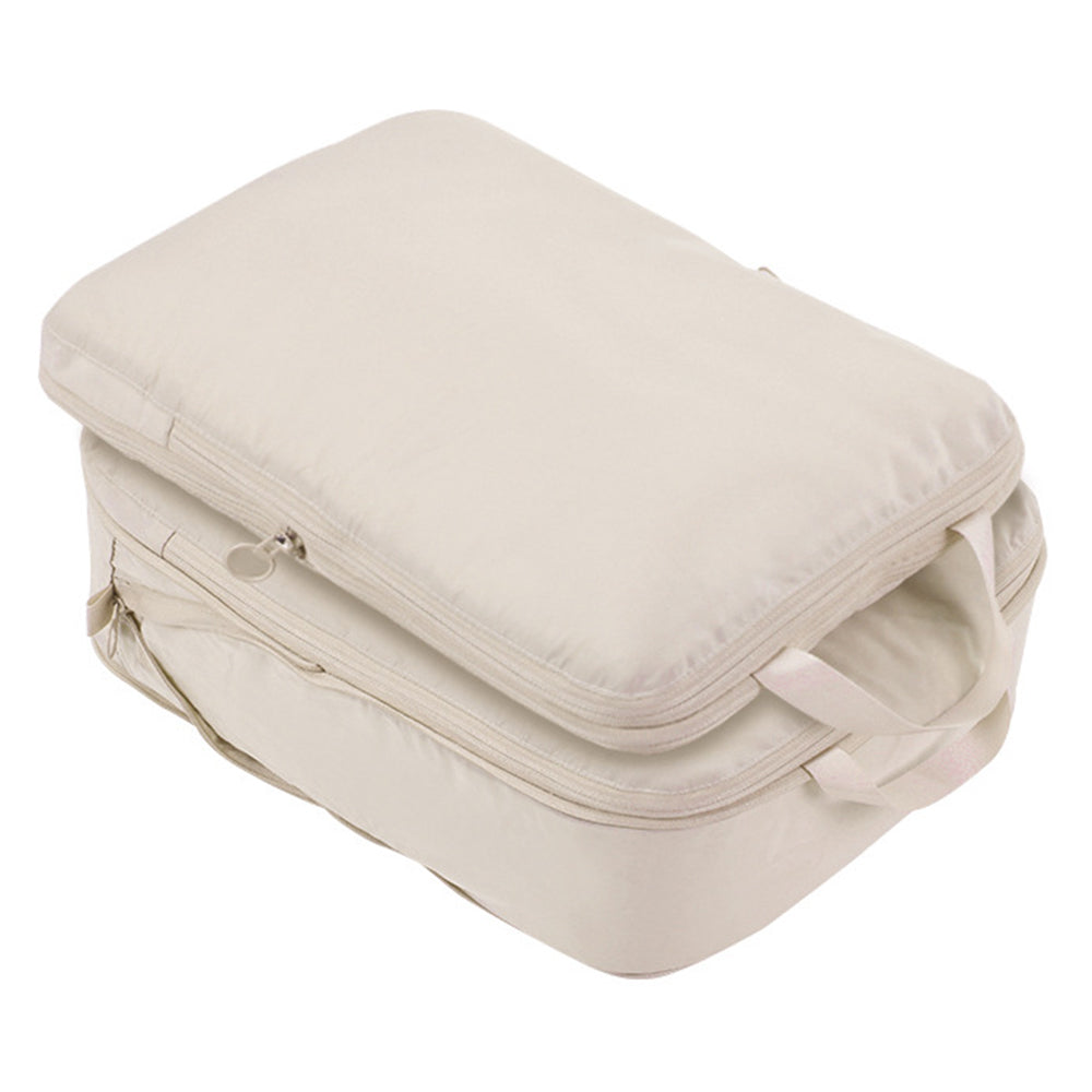 2Pcs Business Trip Clothes Sort Out Travel Luggage Organizer Cube Bag Expandable Storage Packing Pouch, Size M