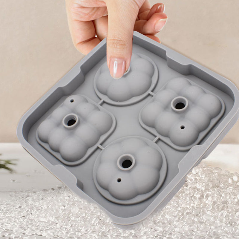 2 in 1 Ice Cube Tray Reusable Silicone Ice Making Mold with Funnel + Ice Clamp (BPA Free, No FDA Certificate)