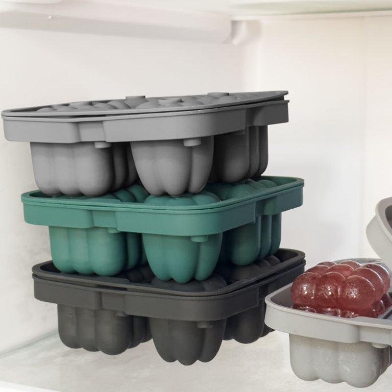 2 in 1 Ice Cube Tray Reusable Silicone Ice Making Mold with Funnel + Ice Clamp (BPA Free, No FDA Certificate)