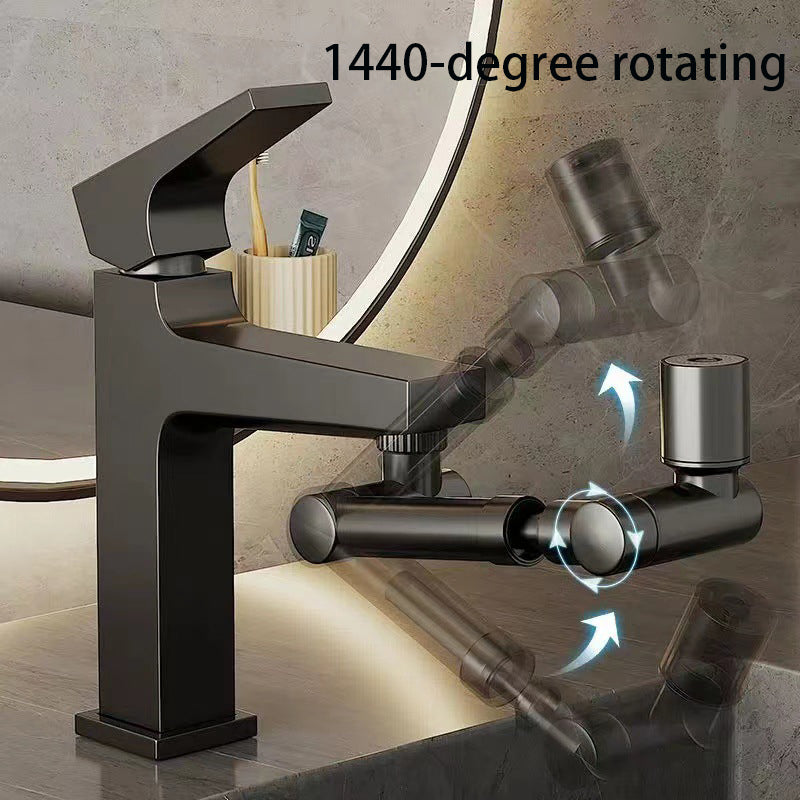 Two Modes Faucet Tap Aerator Splashproof Adjustable Arm 1440 Degree Rotating Kitchen Sink Faucet Extender