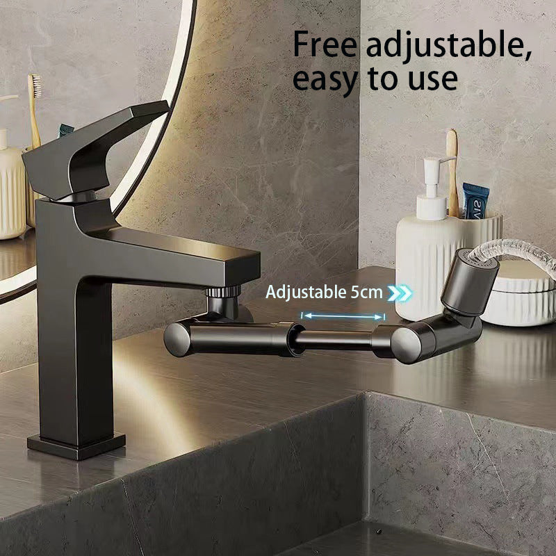 Two Modes Faucet Tap Aerator Splashproof Adjustable Arm 1440 Degree Rotating Kitchen Sink Faucet Extender