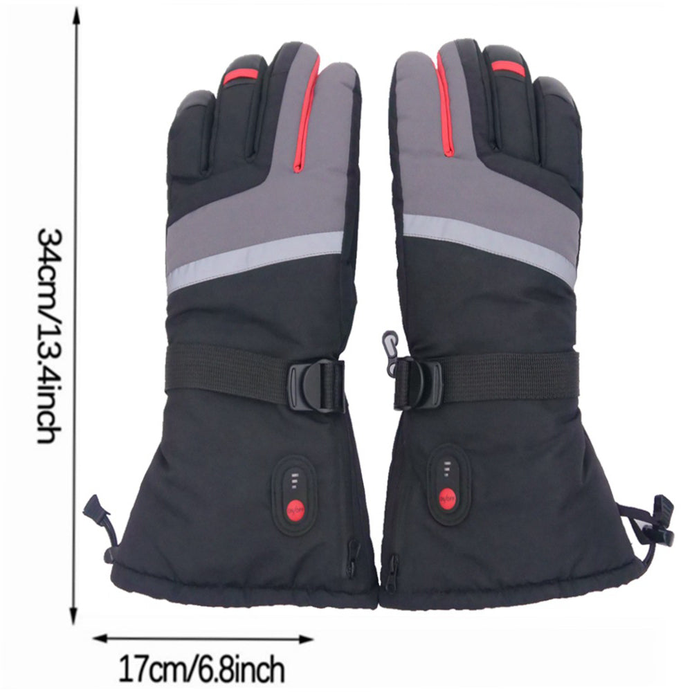 1Pair Portable Electric Heated Gloves for Winter Battery Heating Thermal Gloves Touchscreen Function Hand Warmer