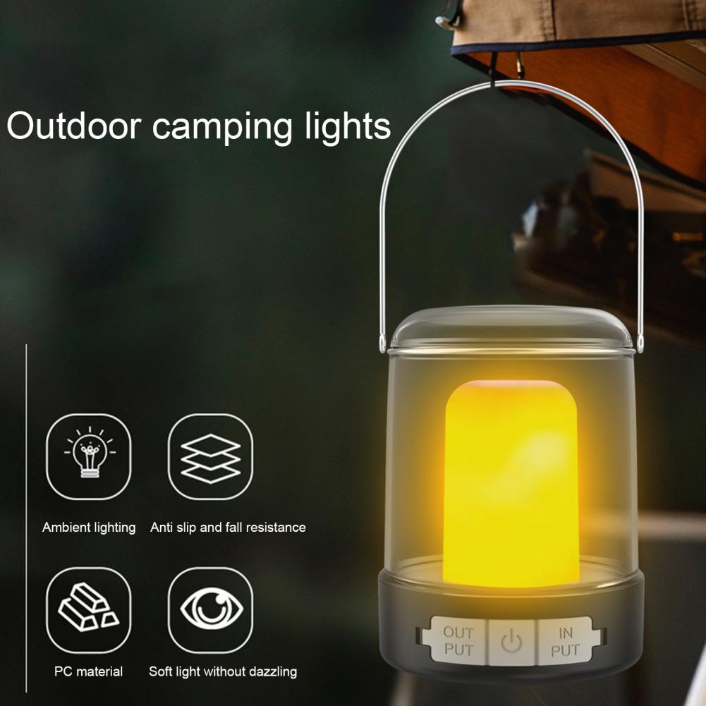 1911 Multifunction Outdoor Lantern LED Table Lamp Waterproof Camping Tent Hanging Light Ambient Night Lamp