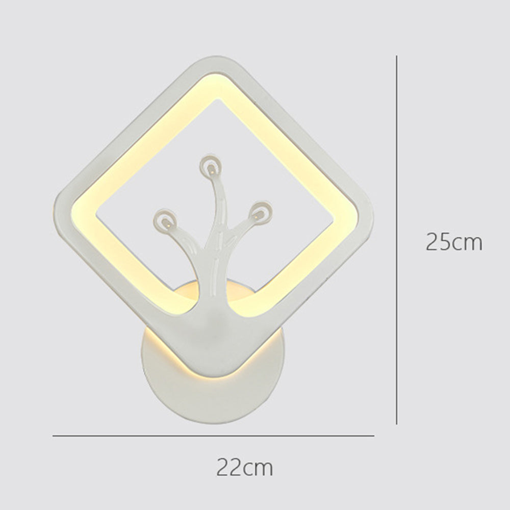 LED Wall Sconce Modern Creative Bedside Lighting Indoor Art Decoration Wall Mounted Lamp for Bedroom Living Room Office