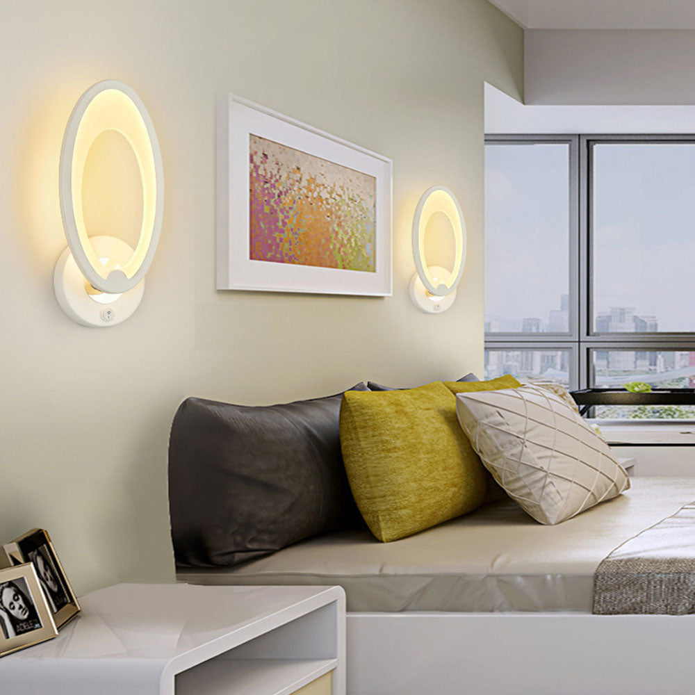 LED Wall Sconce Modern Creative Bedside Lighting Indoor Art Decoration Wall Mounted Lamp for Bedroom Living Room Office