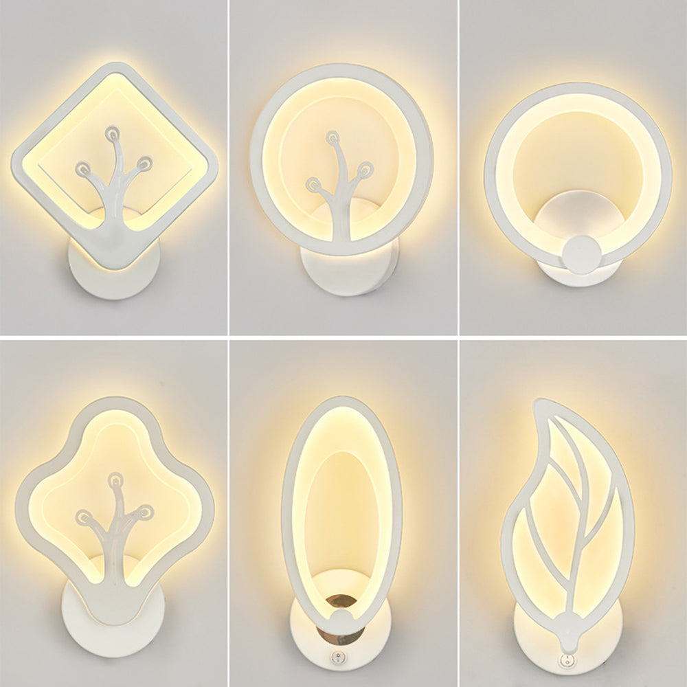 LED Wall Sconce Modern Creative Bedside Lighting Indoor Art Decoration Wall Mounted Lamp for Bedroom Living Room Office
