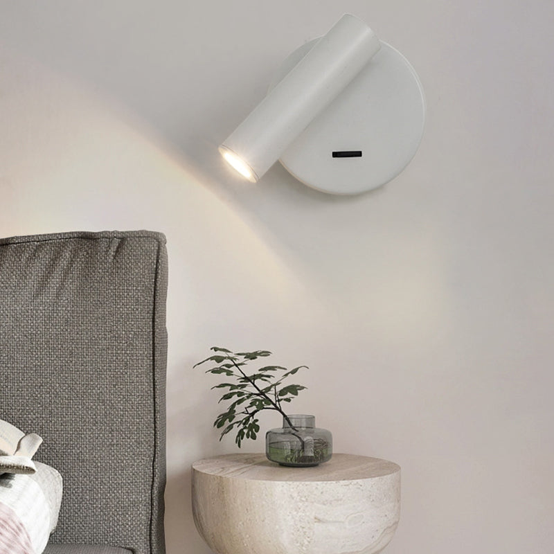 3105 Bedroom Bedside Wall Lamp 350-Degree Rotatable Reading Light Spotlight with Switch, 3W Warm Light