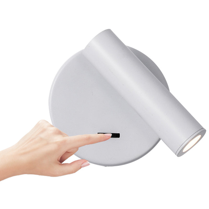 3105 Bedroom Bedside Wall Lamp 350-Degree Rotatable Reading Light Spotlight with Switch, 3W Warm Light