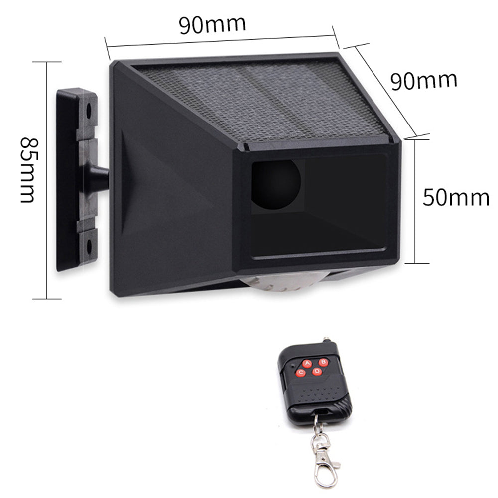 N911F Solar Remote Control Warning Light Waterproof Wireless Human Body Induction Alarm Light
