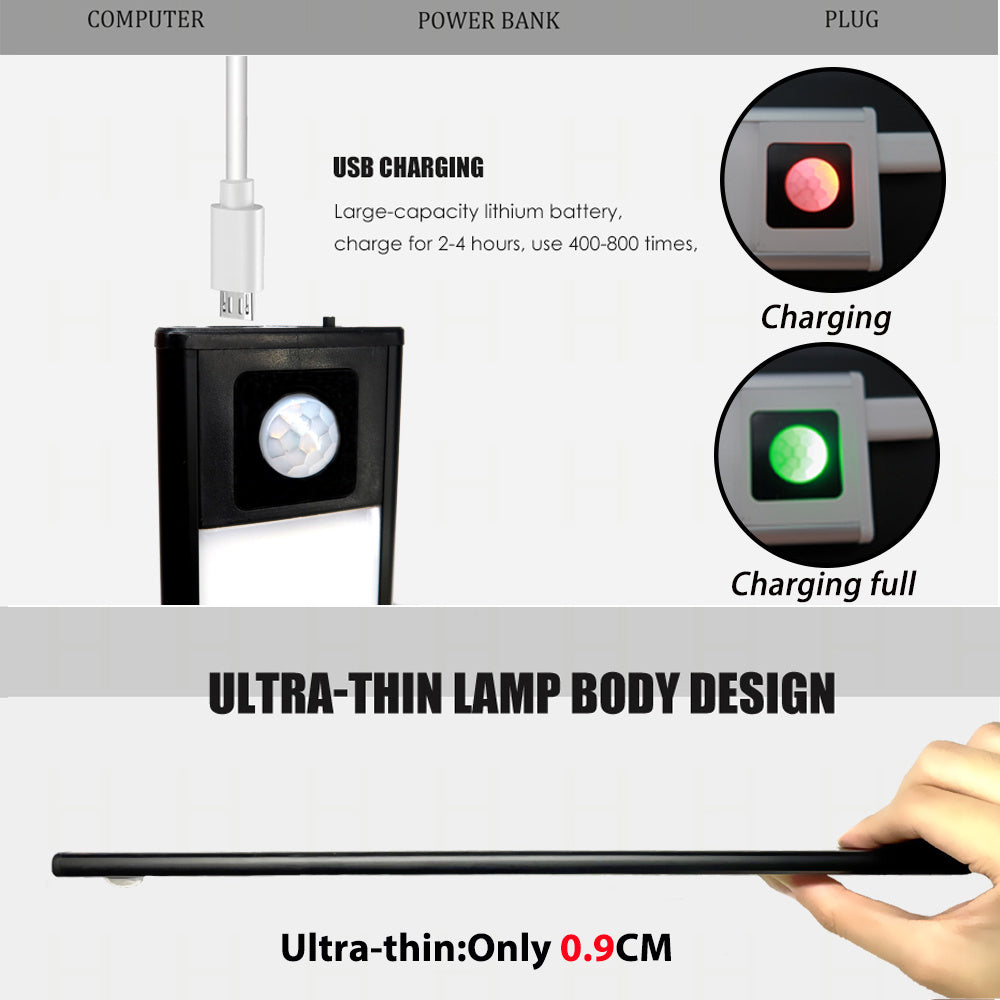 MZ-L1005 30cm Intelligent Human Sensing Ultra Thin LED Light Magnetic Suction Wardrobe Light Strip