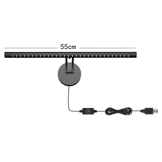 Style-A 55cm Wall Mount LED Light 3 Color Temperature Touch Control Light Bar with USB Power Supply