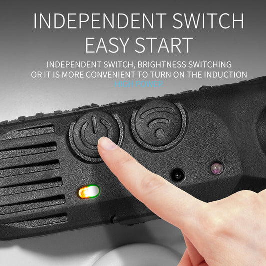 W6126-7 7 LED Light Stripes Fishing Rechargeable Headlight Camping Head Lamp Night Running Headlamp