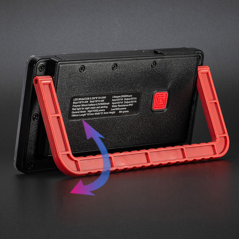 GOD01 GZ010 Portable LED Work Light COB Flood Lamp 5 Modes Job Site Lighting for Yard Stadium Garage Porch Lawn