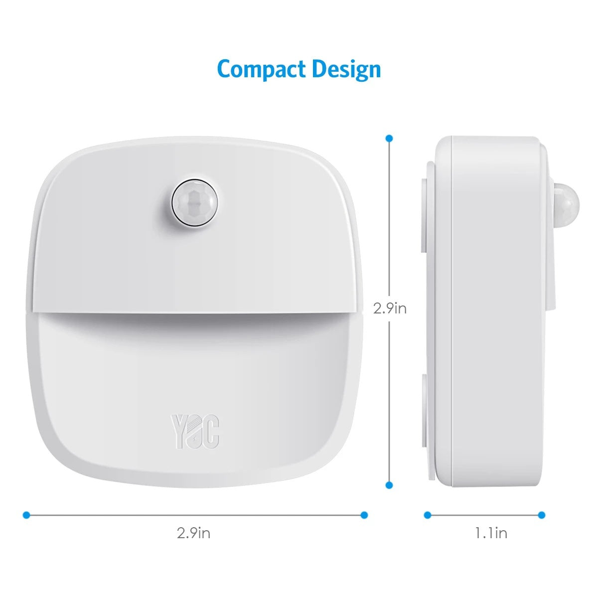 1806 3Pcs LED Body Sensor LED Light Closet Hallway Stairs Night Light for Home Kitchen Cabinet