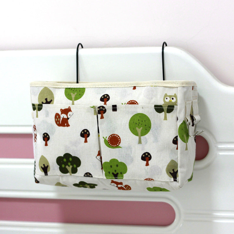 Bedside Hanging Storage Organizer for Bunk and Hospital Beds, College Dorm Bed, Books Mobile Phones Container Holder