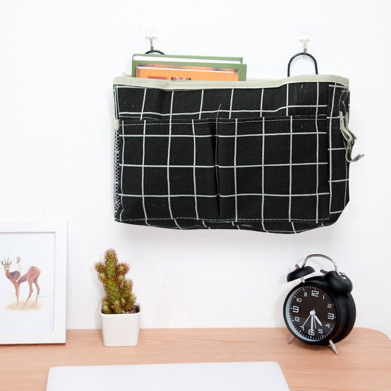 Bedside Hanging Storage Organizer for Bunk and Hospital Beds, College Dorm Bed, Books Mobile Phones Container Holder
