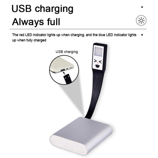 YJD-5335 Clip-On Book Light Three Color Temperature Brightness Adjustable Reading Light Lamp
