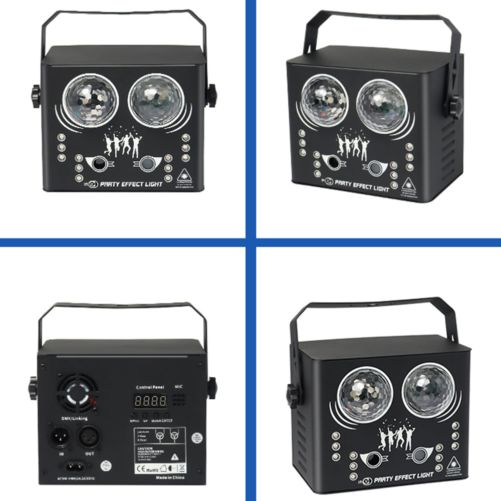 5-in-1 LED Effect Light Strobe Laser Water Streak Pattern Disco Light Lamp for Party Club Bar