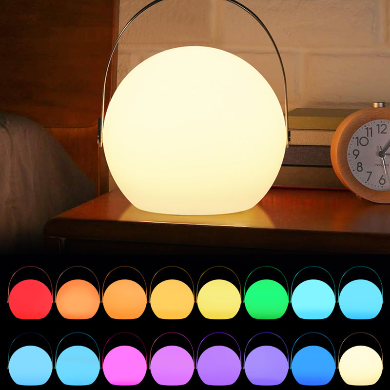 Sphere Portable Handle LED Lamp 16 Colors Brightness Adjustable Outdoor Indoor Light with Remote Controller