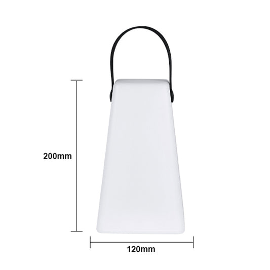Trapezoid Portable Lantern Lamp 16 Colors Brightness Adjustable USB Rechargeable LED Light with Remote Controller