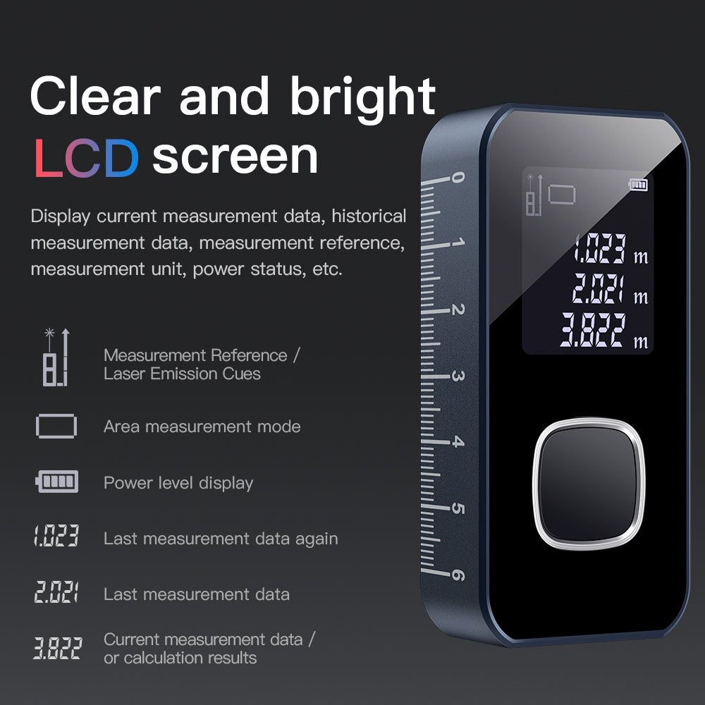 KS-701008 Laser Rangefinder Double Transmitting Single Receiving Clear LCD Screen Range Finder